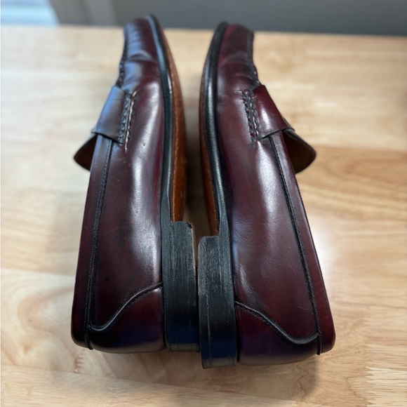 Footjoy Men’s Slip On Burgundy Leather Penny Loafers Shoes Size 9 D main image 8